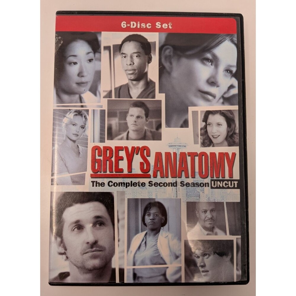 Grey's Anatomy Complete Second Season DVD Uncut 6-Disc Set 27 Episodes